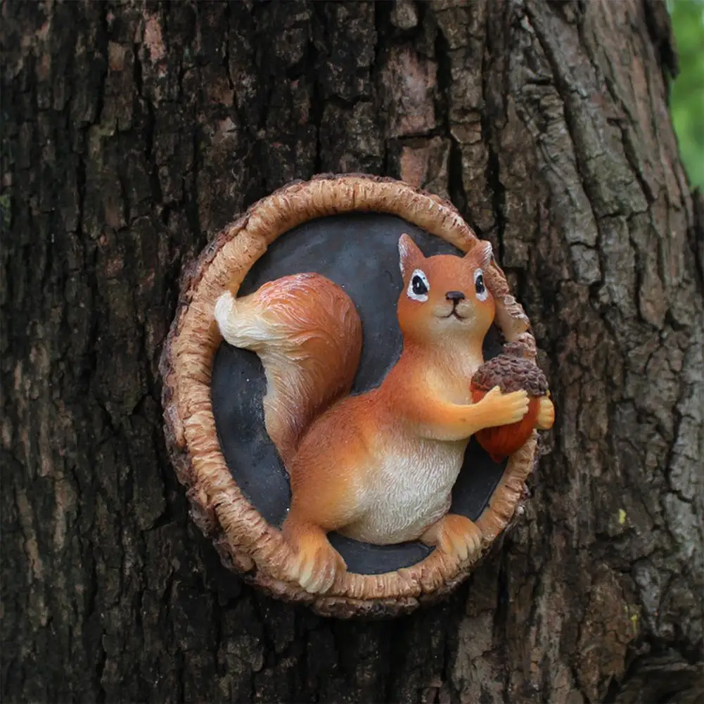 

For Garden Squirrel Tree Pendant Garden Decoration Outdoor Props Suncatcher Gardening Accessories Park Country House