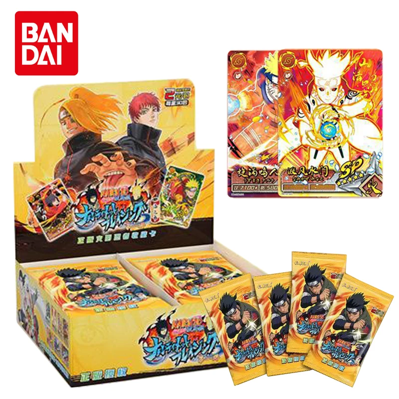 Narutoes Anime Figures Naruto Cards box Playing Game hobby C