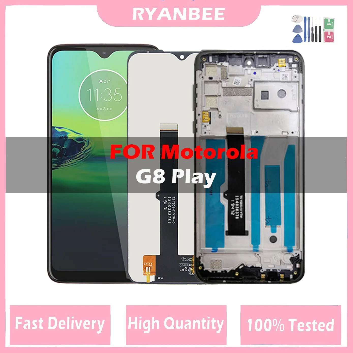 

Оригинальный ЖК-дисплей 6,2 дюйма для Moto G8 Play XT2015 XT2015-2, ЖК-дисплей с дигитайзером в сборе, замена для дисплея Motorola G8 Play