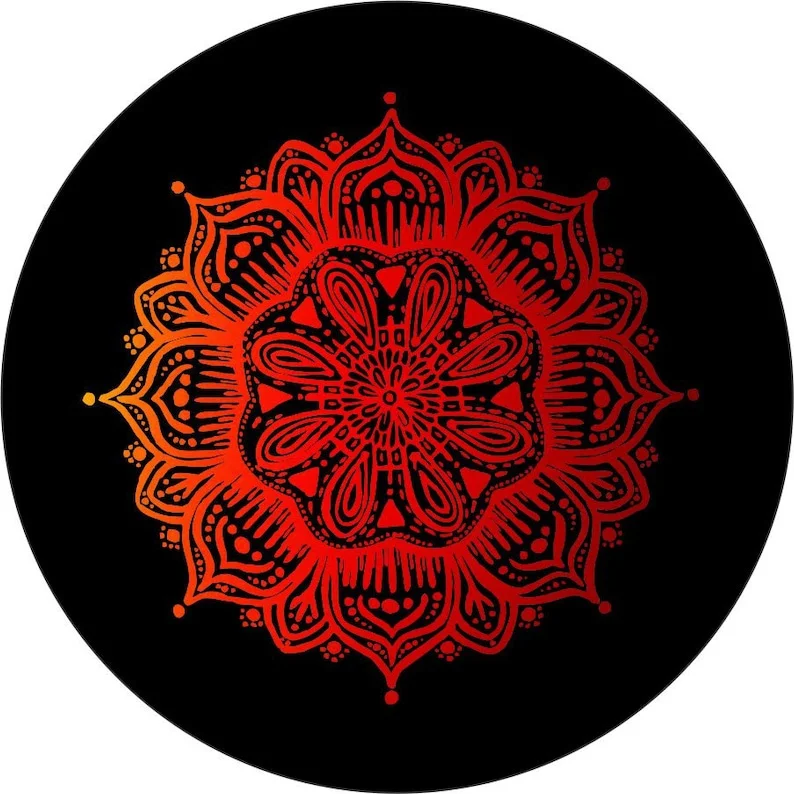 

Sunset Mandala Spare Tire Cover for any Vehicle, Make, Model and Size - Jeep, RV, Travel Trailer, Camper and MORE