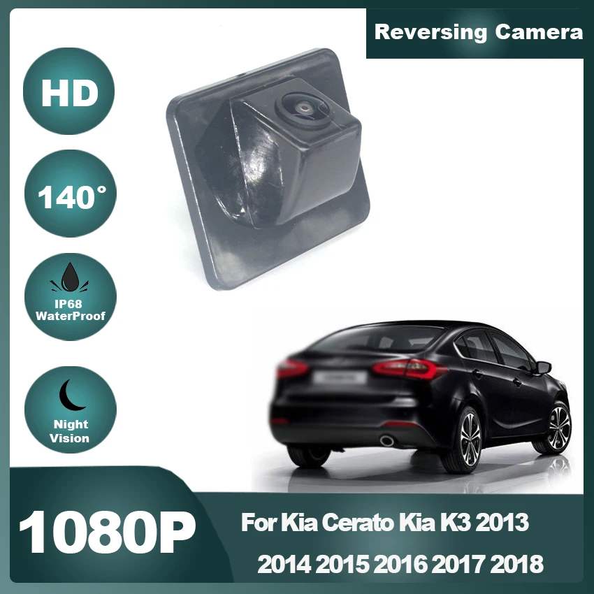 CCD New 140 Degree Fisheye Rear View Camera For Kia Cerato K3 2013 2014 2015 2016 2017 2018 Sedan Car Reverse Parking Monitor