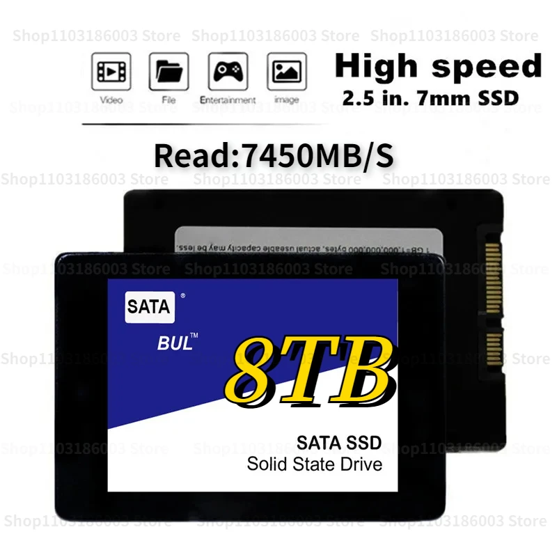 

2023 SSD 4TB 2TB 1TB Portable Hard drive disk sata3 2.5inch ssd TLC internal Solid State Drives For Laptop PC PS5 disco duro