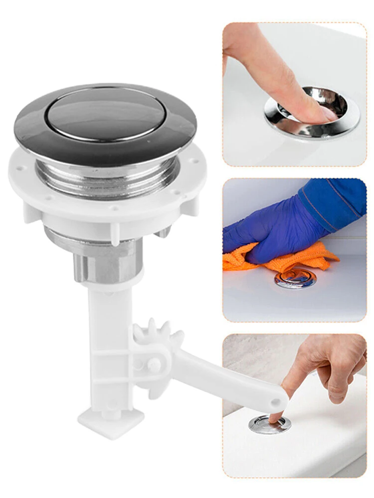 

38mm Universal Dual Flush Toilet Water Tank Button Round Valve Push Button Flush Toilet Seat Water Tank Valve Bathroom Accessory