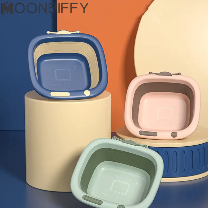 

Раковина детская складная с мультяшным рисунком для умывания ног