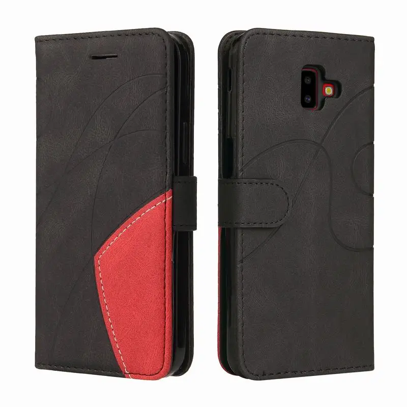 

2022 FO6 чехол для Samsung Galaxy J6 Prime, бумажник, Магнитные Флип-чехлы для телефонов Samsung J6 Plus 2018 J610F, кожаный чехол