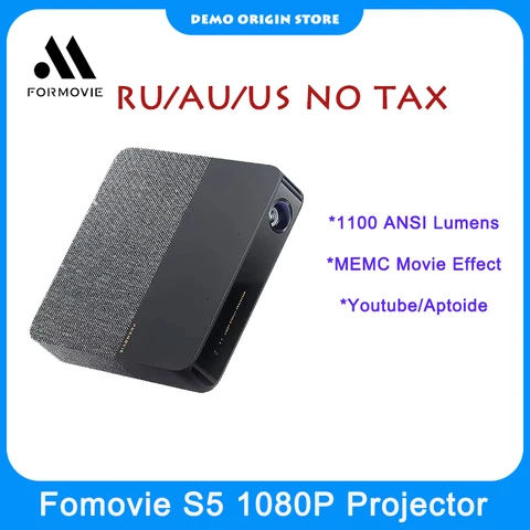 Лазерный проектор для фильма Formovie S5 1080P Fengmi 1100Ansi люменов, домашний портативный мини-проектор ALPD MEMC