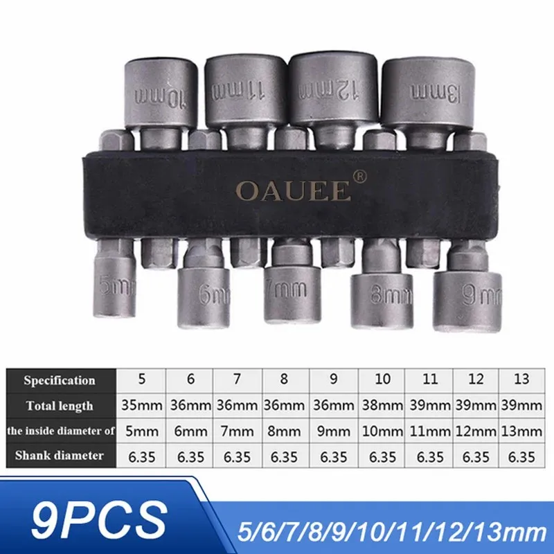 

Набор торцевых головок из хромованадиевой стали 9/14 шт.