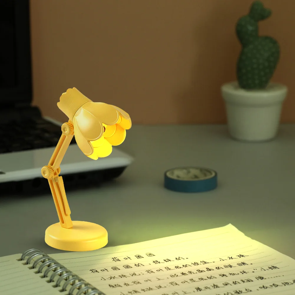 

LED Bedside Lamp Portable Folding Laptop Lighting Comfortable with Clip Reading Table Light Removable Heater for Room Decoration