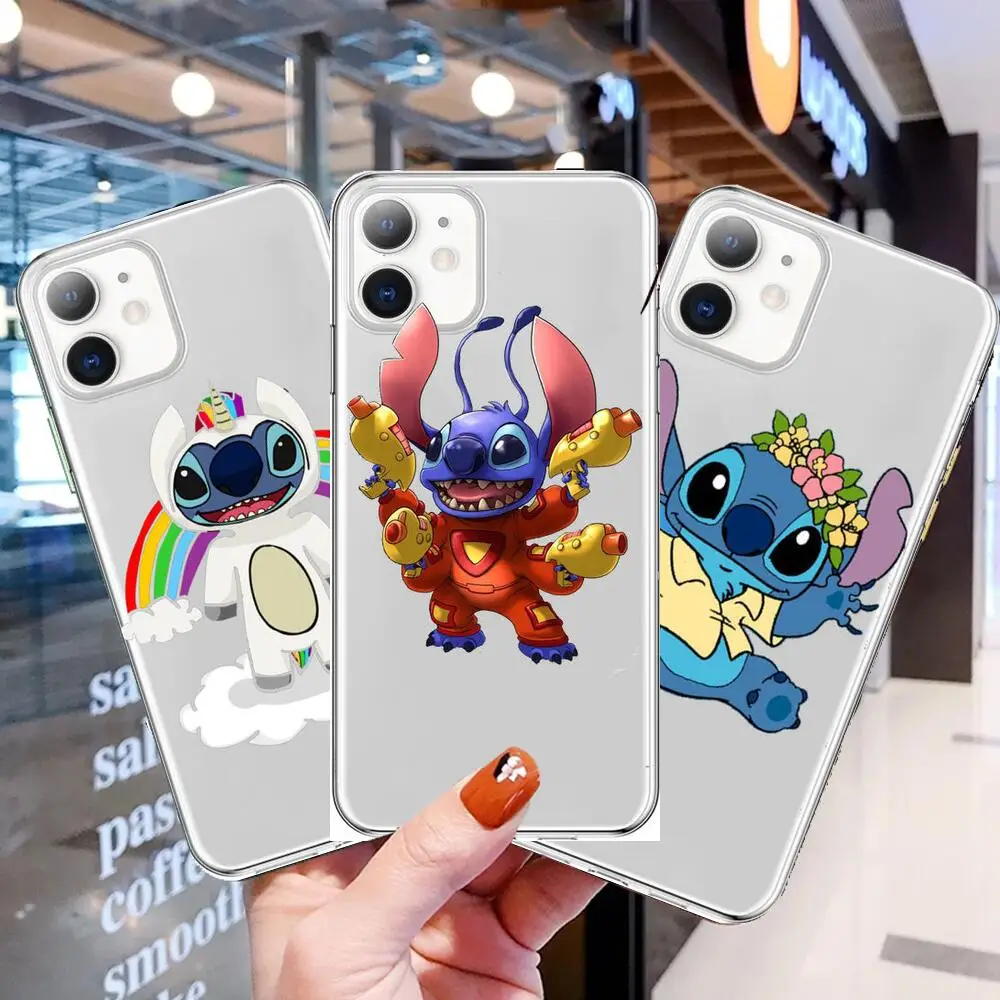 

Lilo & Stitch Anime Style Phone Case cover For iphone 13 11 pro max Cases 12 8 7 6 s XR 7PLUS 8plus X XS SE 2020 mini Tra