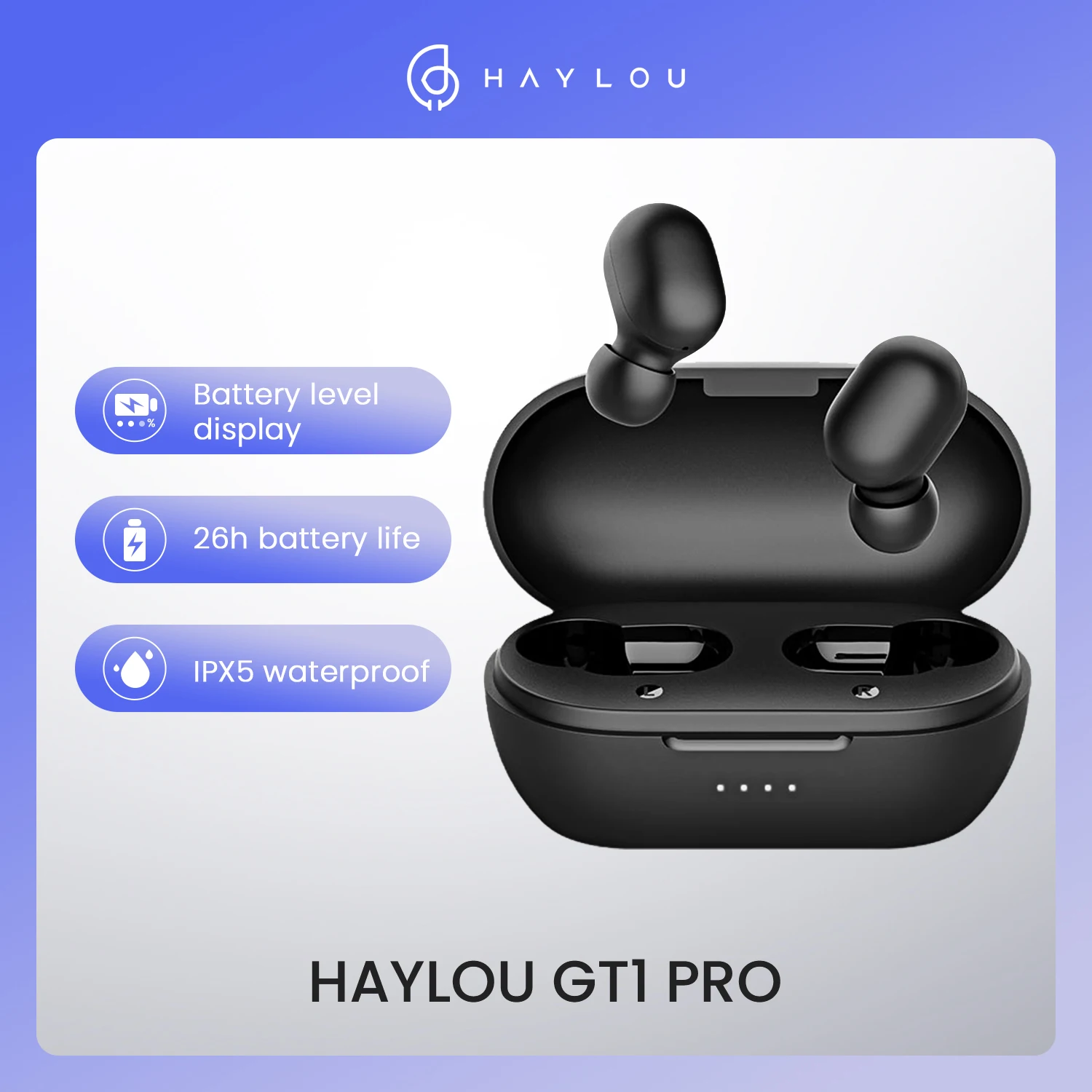 

TWS-наушники Haylou GT1 Pro с поддержкой Bluetooth