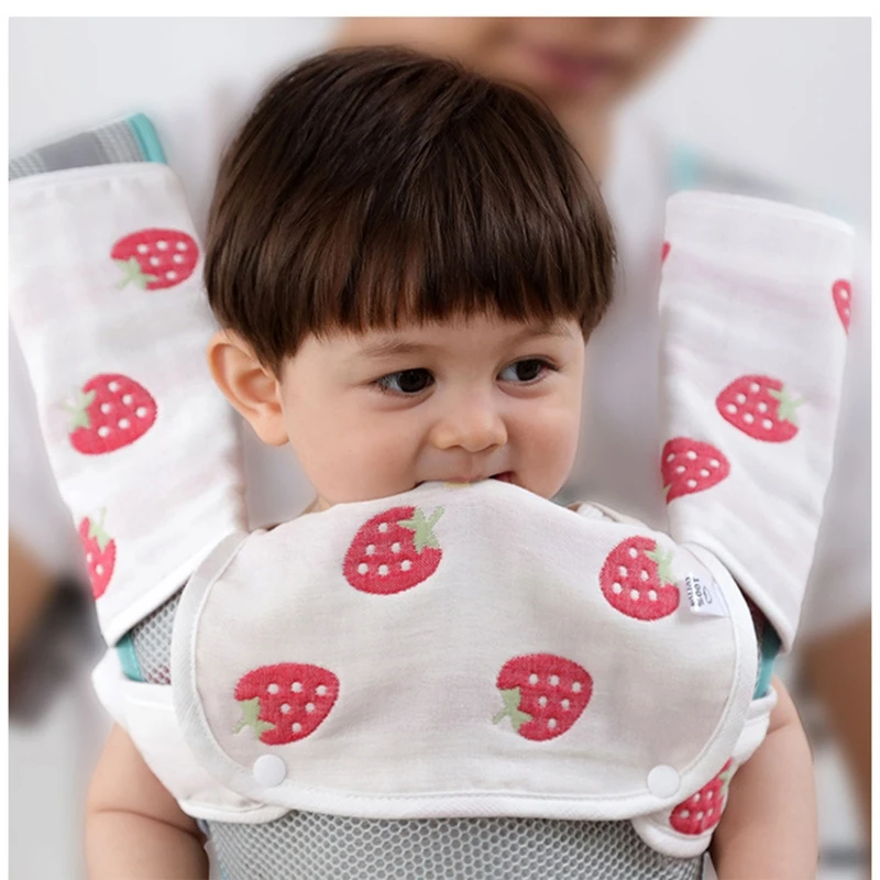 

Baby Waist Stool Drool Bib Newborn Infants Teething Soft Cotton Pad Saliva Towel Multi-Function Baby Strap Dinner Bib Bandana