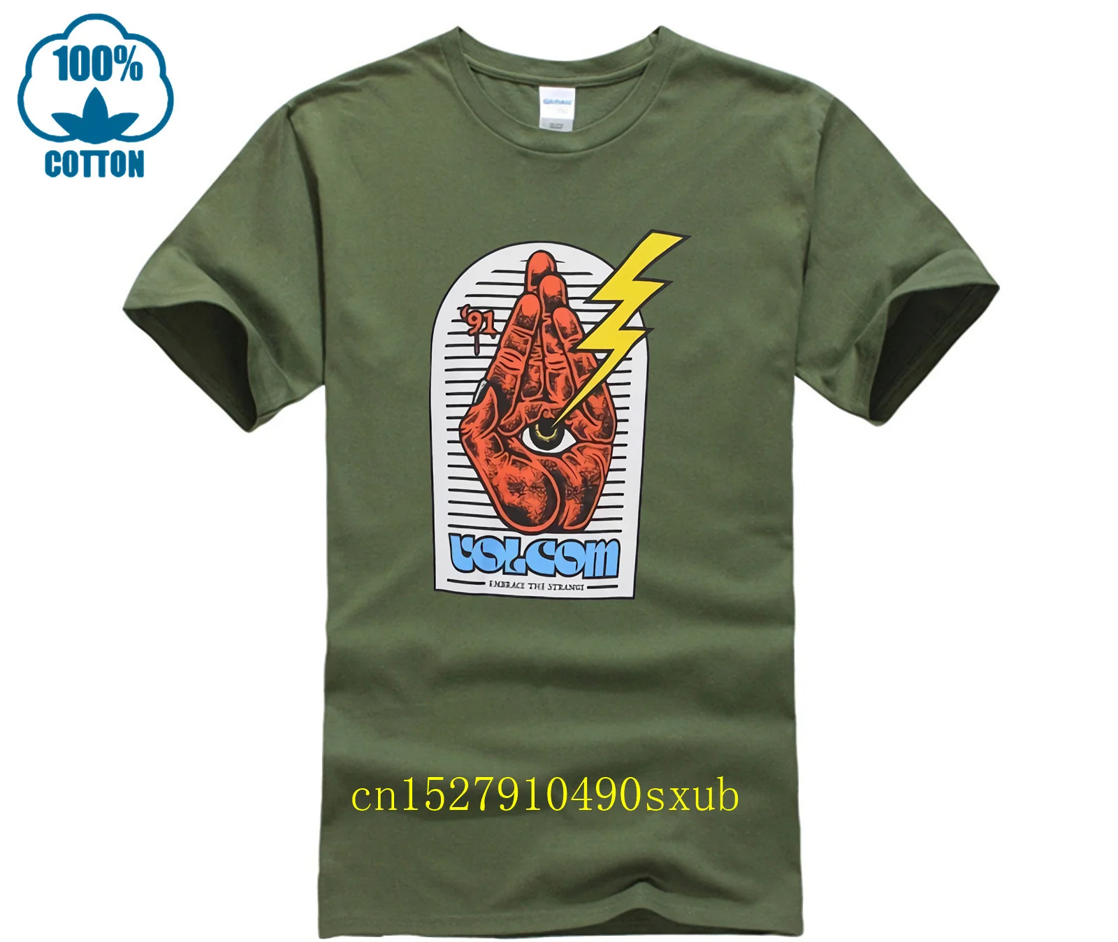 Белая футболка Volcom Eyedle Hands