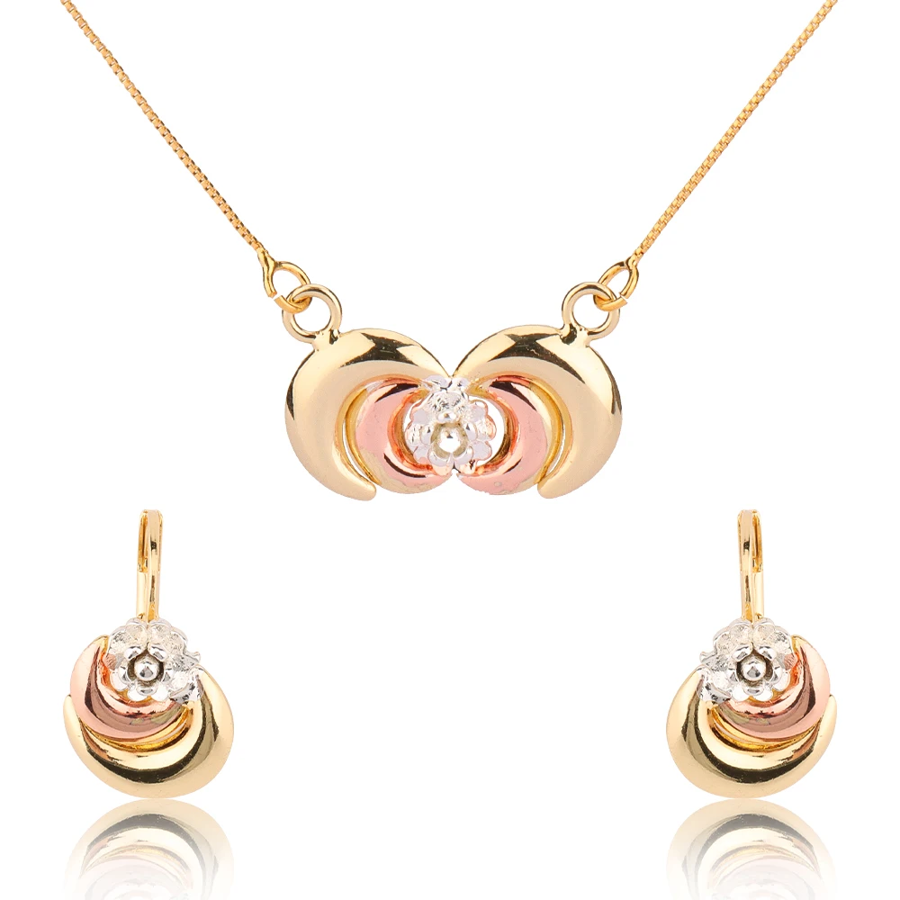 

Necklace Sets for Women Gold Plated Jewelry Earrings for Women Copper Alloy Fashion Pendant Clavicle Chain Choker