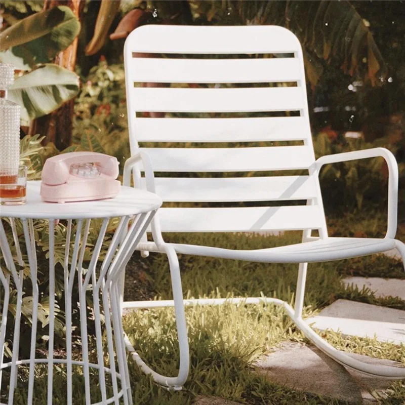 

,Novogratz Poolside Collection, Roberta Outdoor Rocking Chair, White