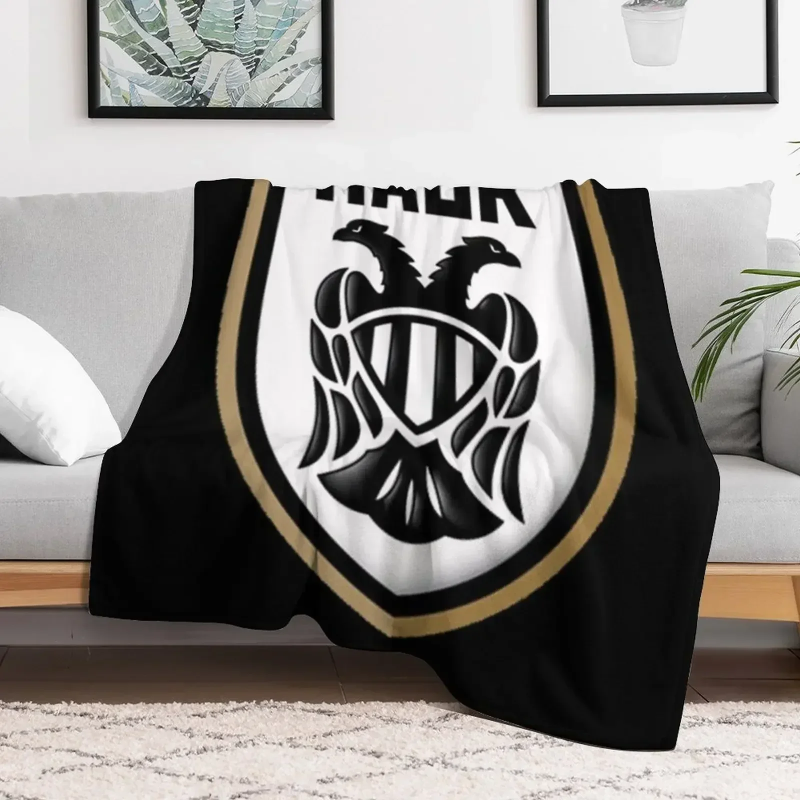 Плед PAOK дорожные мягкие одеяла для кроватей