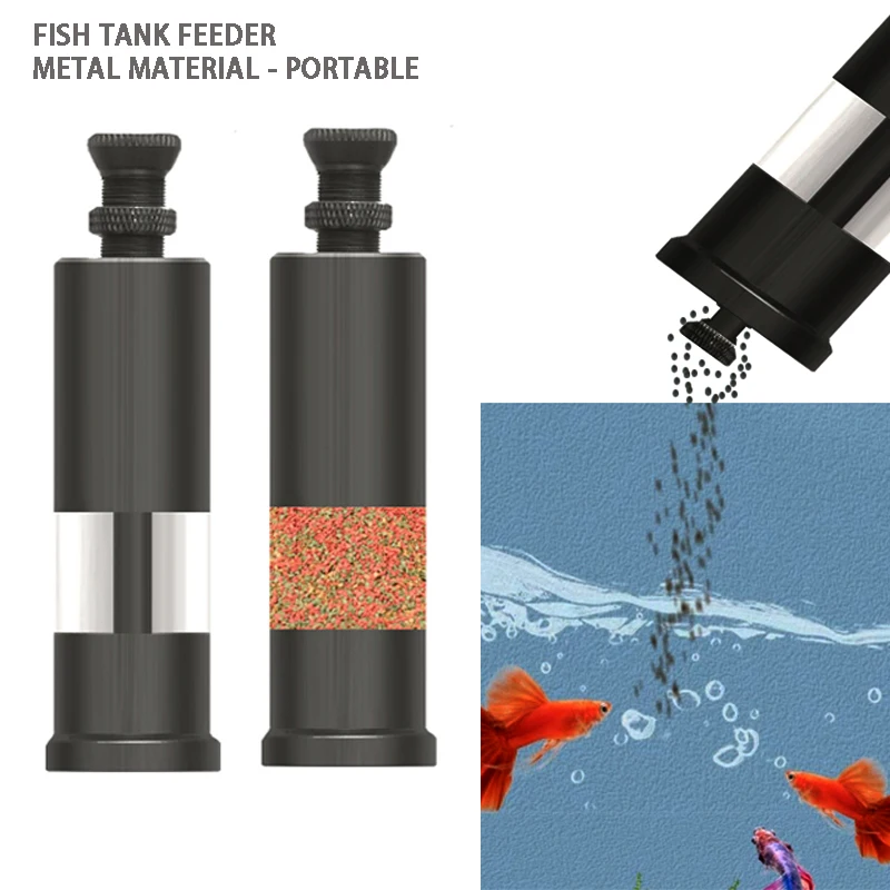 Портативная мини-Кормушка для рыбы и креветок из алюминиевого сплава