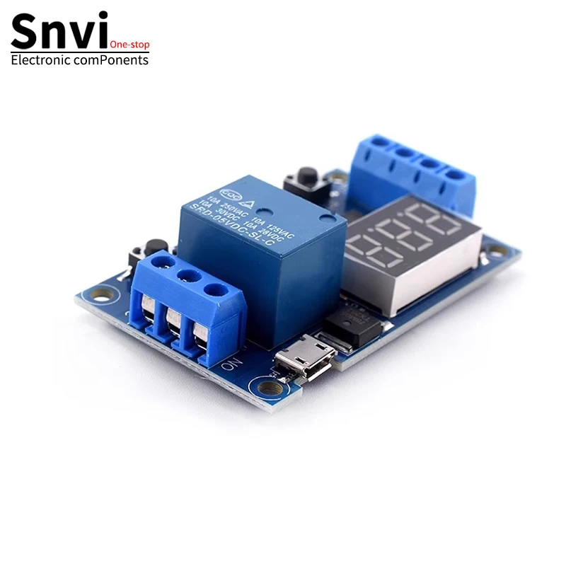 Snvi DC 6-30 В Поддержка Micro USB 5 Светодиодный дисплей Автоматизация Цикл задержки