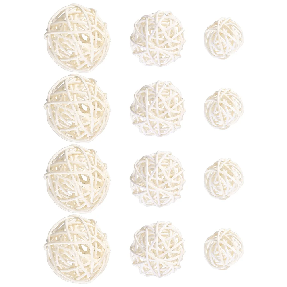 

30 Pcs Toy Ball House Ornaments Party Decorations Sports Toys Rattan Balls Mini Accessories Stuffed