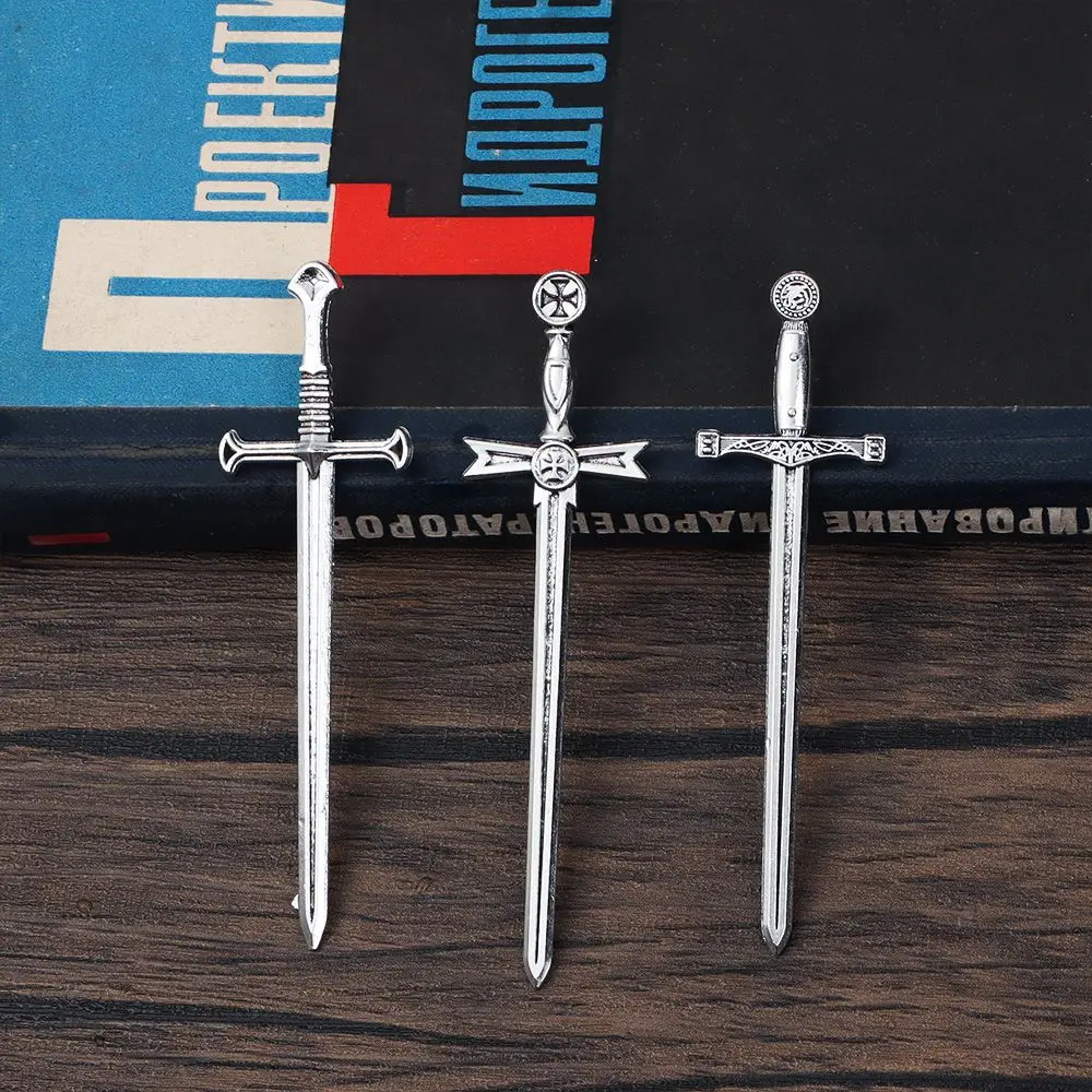 

6Pcs/Set Antique Swords Knife Bookmark Charms Metal Bookmarks Pendants Book Clips Markers Craft Supplies DIY Jewelry Making