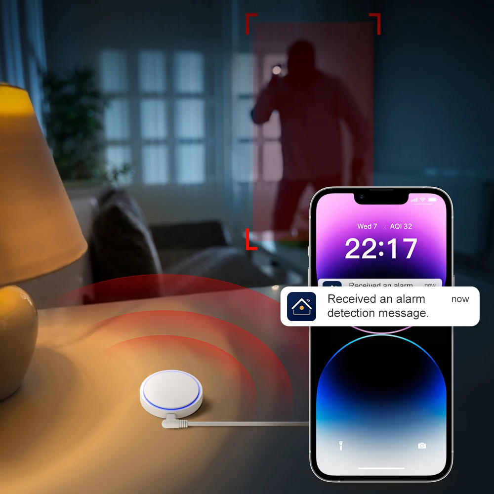 AVATTO Tuya Wi-Fi датчик присутствия человека радар миллиметрового диапазона детектор