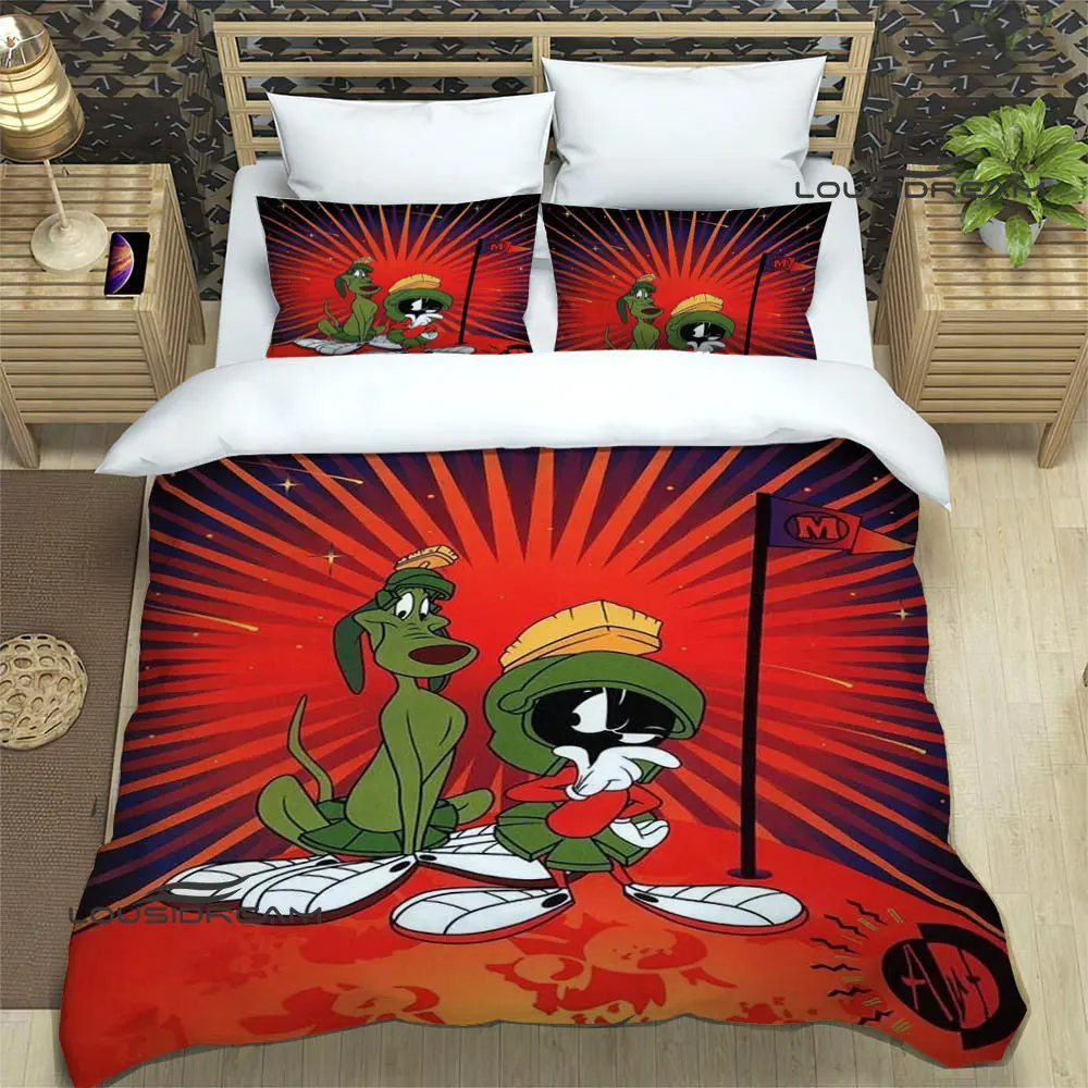 

Marvin The Martian print Bedding Sets exquisite bed supplies set duvet cover bed comforter set bedding set luxury birthday gift