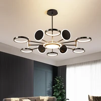 modern led chandelier ceiling light dimming for livingroom bedroom multi head indoor lamps lighting lampadario luminaria