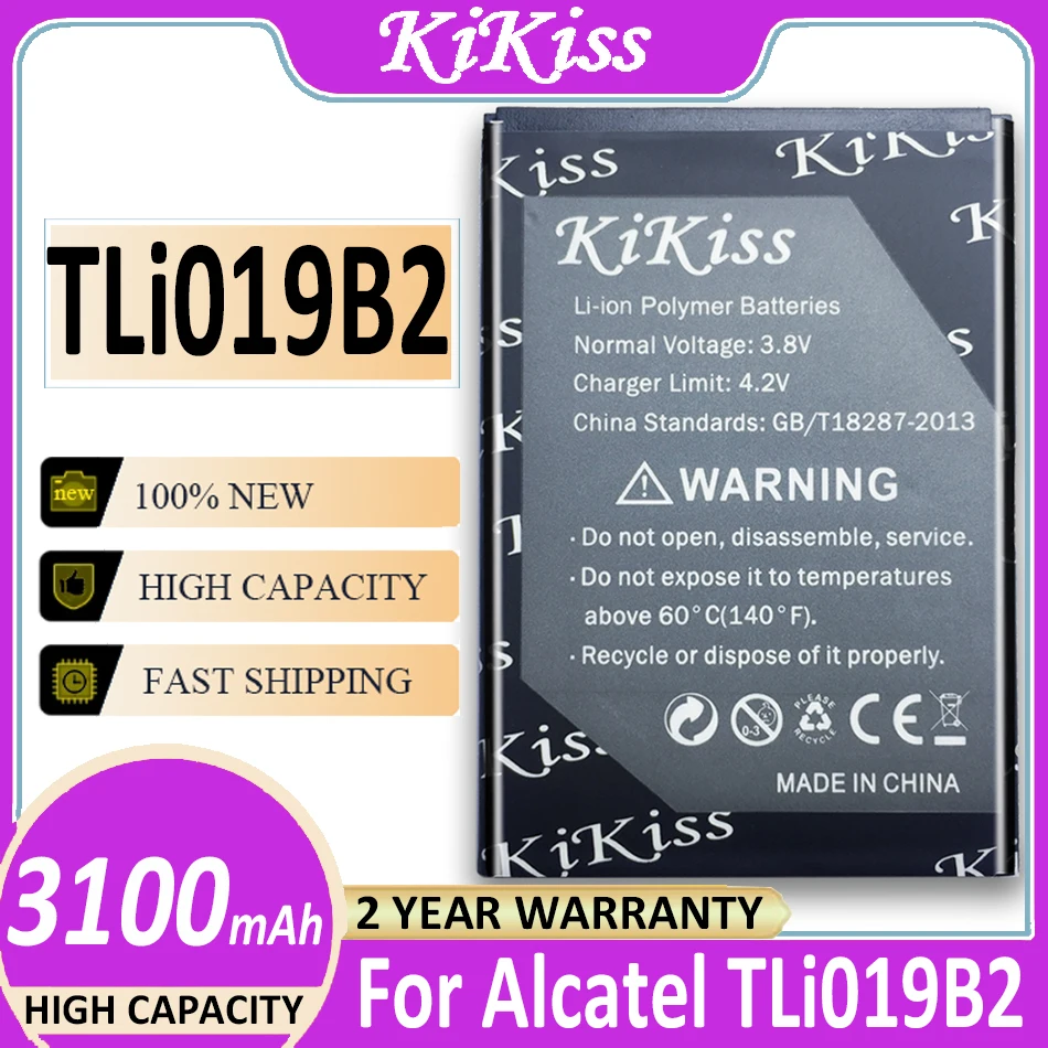

3100mAh High Quality NEW TLI019B1 TLi019B2 1900mAh Battery for ALCATEL One Touch POP C7 OT-7041 7041D Dual CAB1900003C2 Battery
