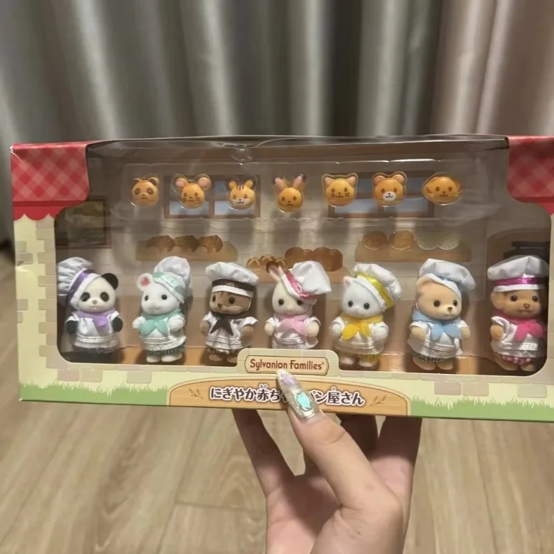 Sylvanian Families Cute Sweet Bakery Baking Shop Bakers Cooks Girls Play Desk Girl Toy Домашний дом Игрушки Кукла Декор