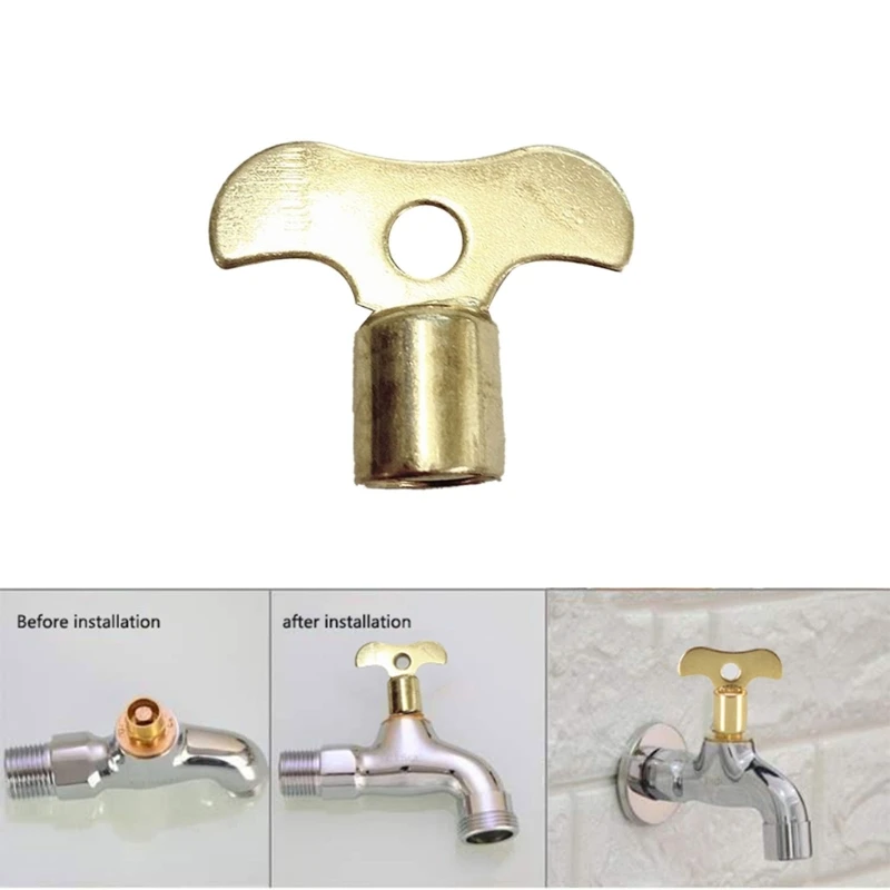 

Faucet Key Radiator Water Tap Plumbing Hole Bleeding Square Socket Faucet Keys Solid Iron For Venting Air Valves Dropship