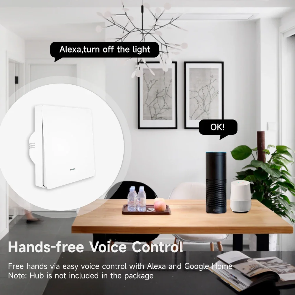 Умный фонарь Tuya ZigBee универсальная лента с 1-3 клавишами работает Alexa Google Home нулевым