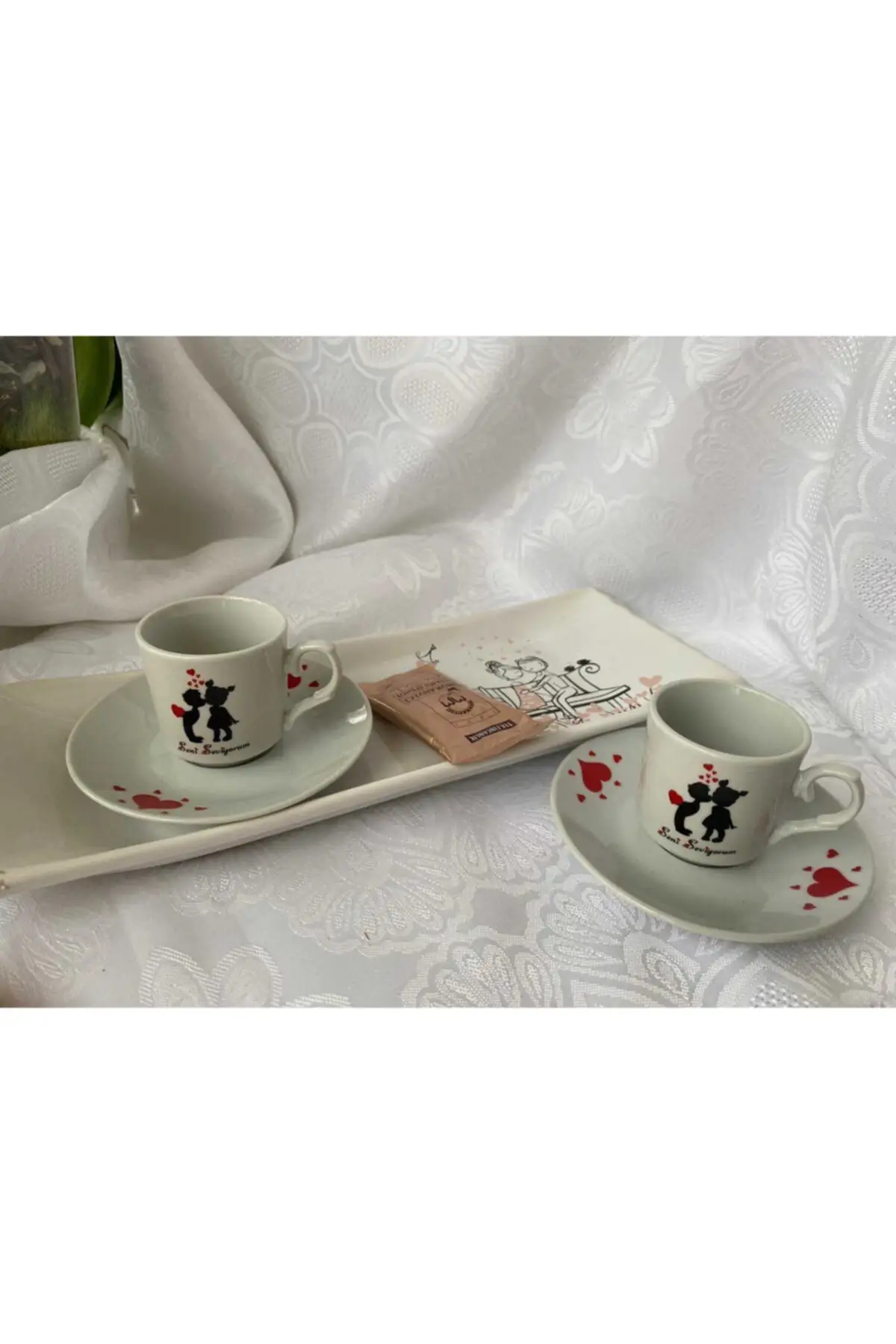 

Amazing Turkish Greek Arabic Coffee & Espresso Cup Set Dear Gift I Love You Themed Cup Cup Set