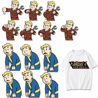 fallout game iron on transfers for clothing thermoadhesive patches on clothes clorhing stickers diy anime boy patch for t shirt