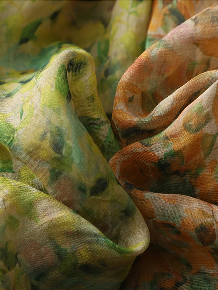 Винтажные женские брюки-фонарики в этническом стиле новинка 2024 большие