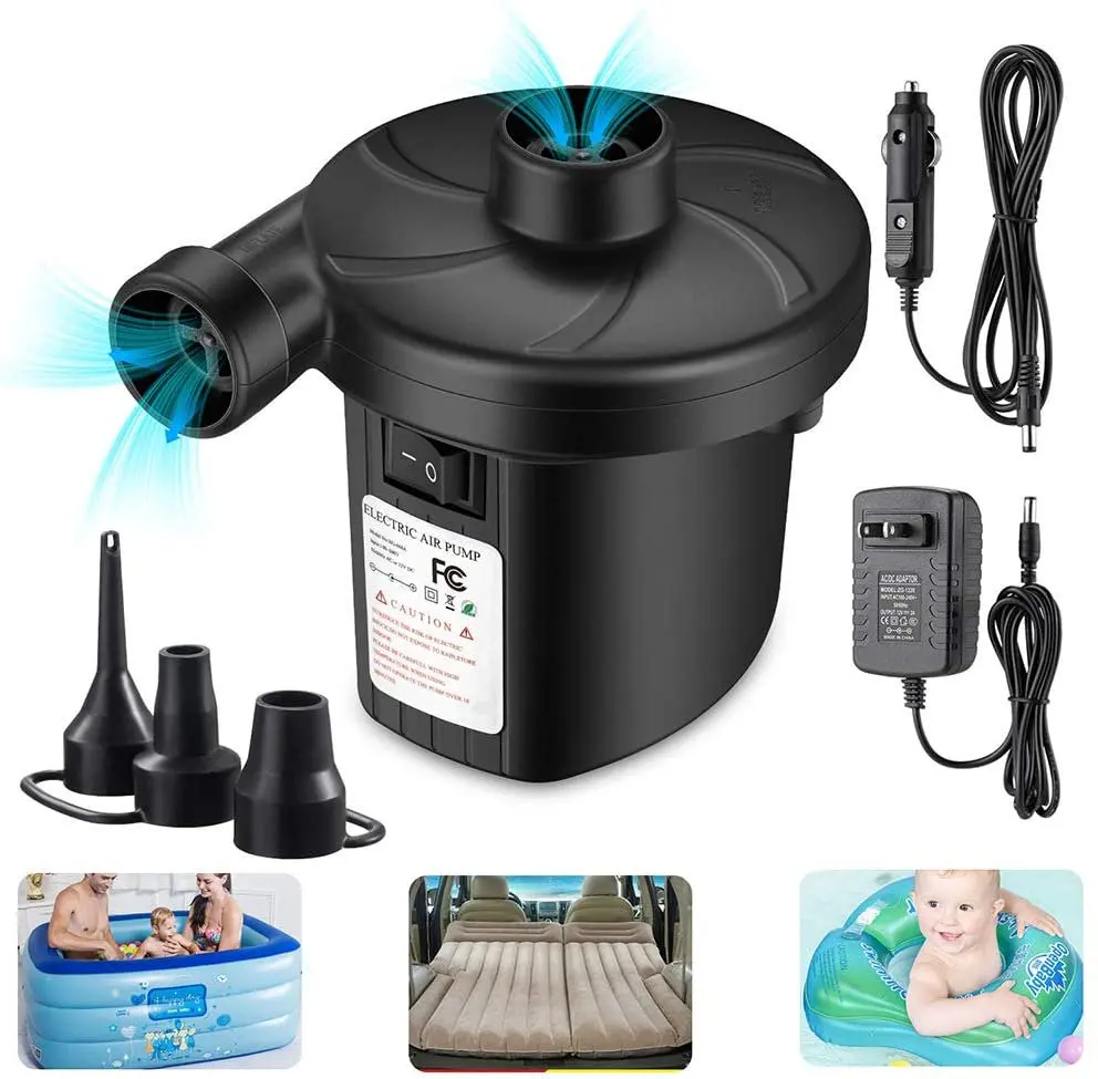 

Swimming Pool Boat Accessories Air Pump for Inflatable Air Pump Mattress Quick Fill Inflator Deflator Air Pump Perfect for Ou