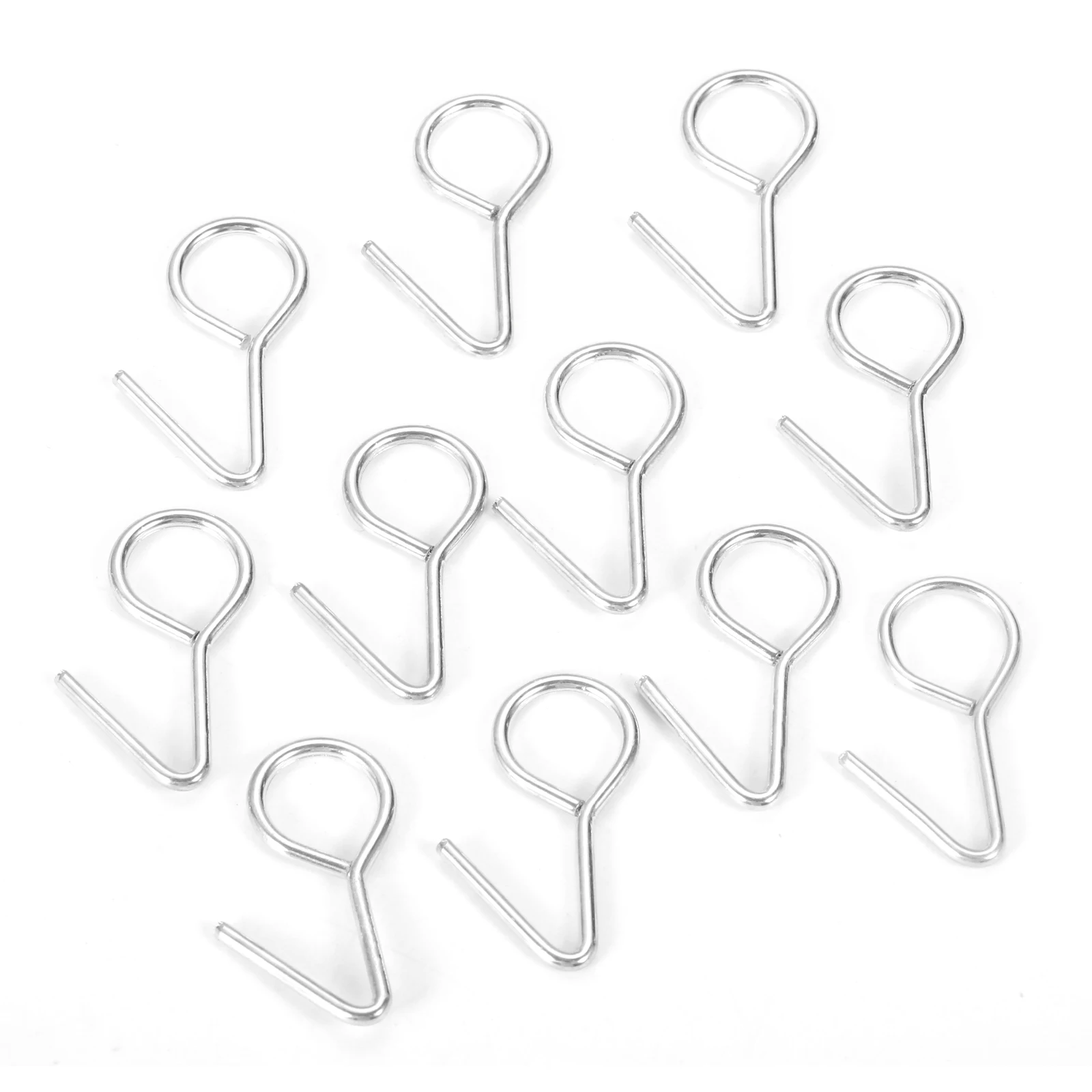 

20pcs Car Seat Cushion Fixing Hook S-type Seat Cover Fastener Silver Metal Hook Storage Bag School Bag Sundries Hook