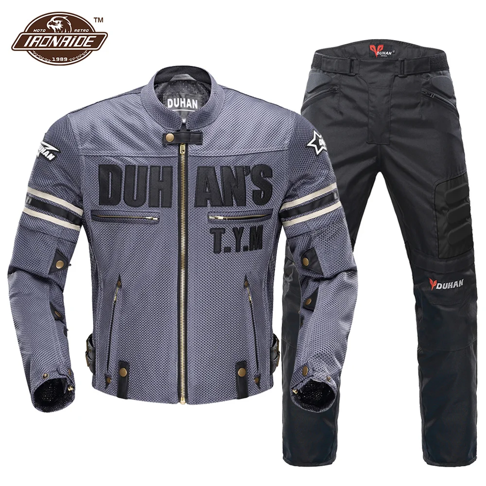 

Мужская мотоциклетная куртка, летняя одежда для езды на мотоцикле, защита от падения
