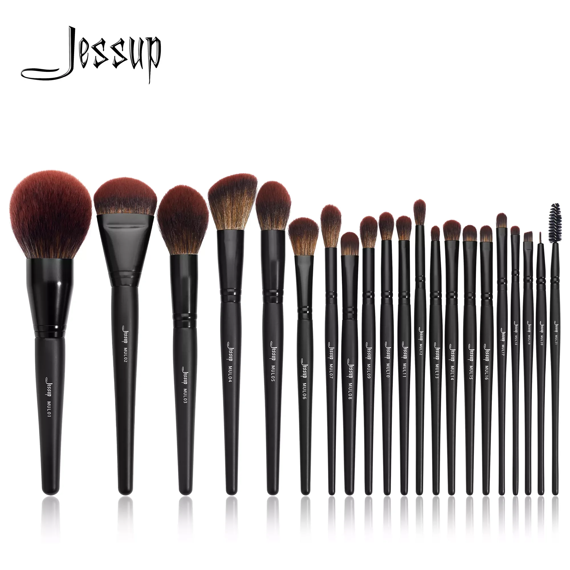 

NEW2023 Makeup Brushes set 3-21pcs Premium Synthetic Big Powder Foundation Concealer Eyeshadow Eyeliner Spoolie Wooden T271