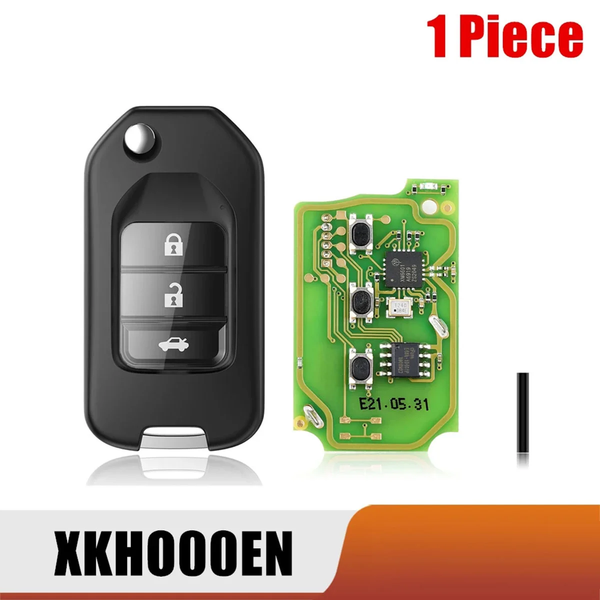 

For Xhorse XKHO00EN Universal Wire Remote Key Fob Flip 3 Button for Honda Type for VVDI Key Tool