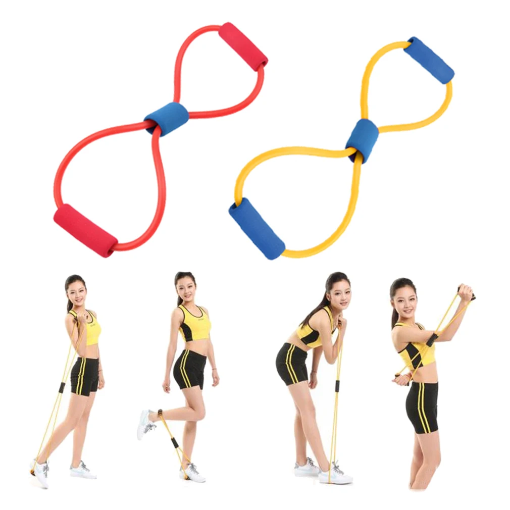 

2Pc Resistance Bands band sport elastico para exercicios Yoga Pilates Abs Exercise Stretch Fitness equipment Tube Workout Bands