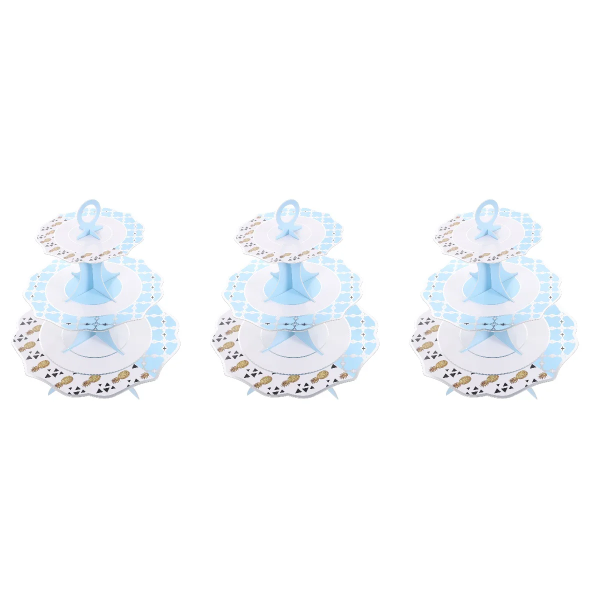 

3pcs Cake Holder 3 Tiered Cake Stand Decorative Cupcake Stand Accessory