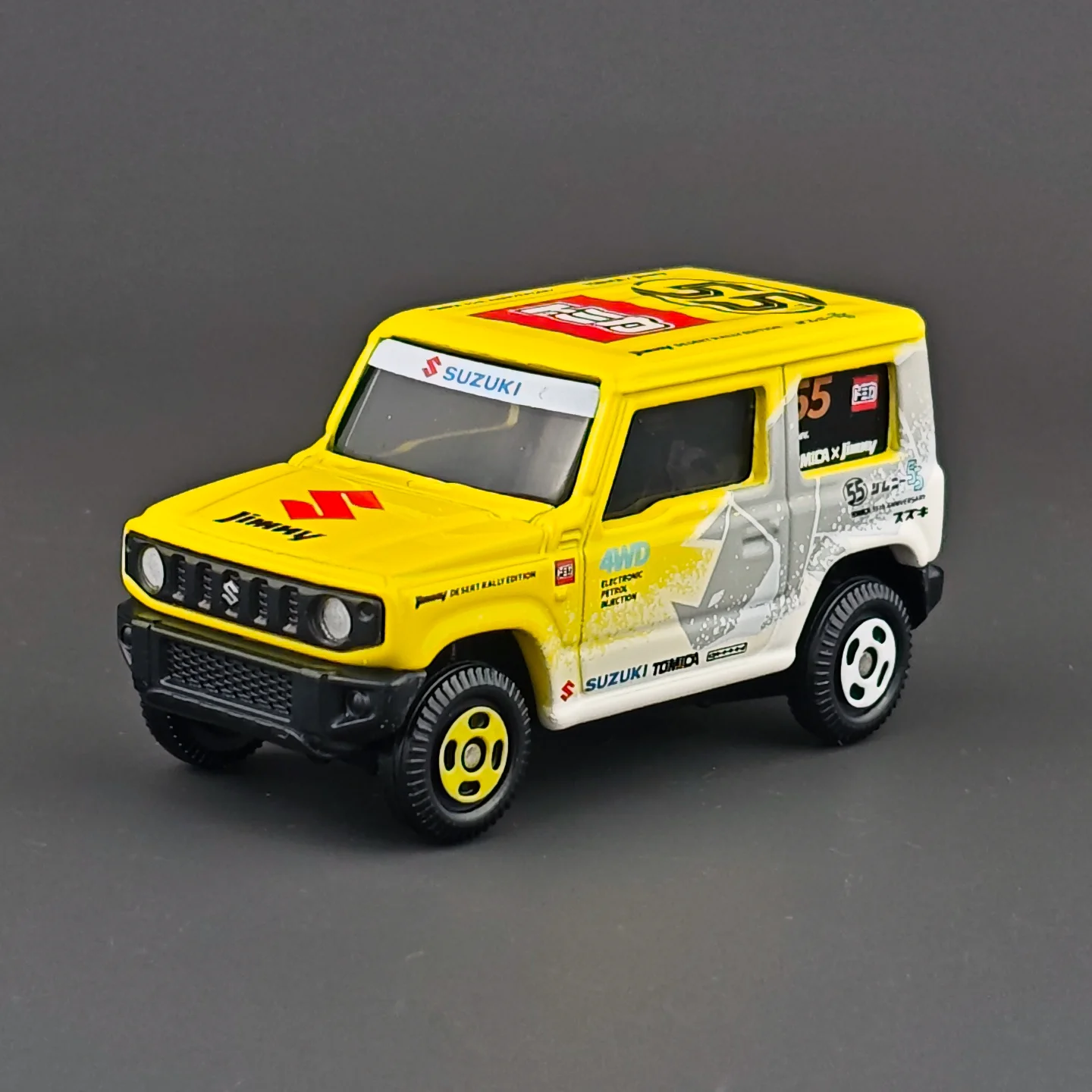 Фото В наличии Оригинальный коллекционный литой внедорожник Takara Tomy Tomica Suzuki Jimny 223153 к 55-летию компании с амортизаторами №3