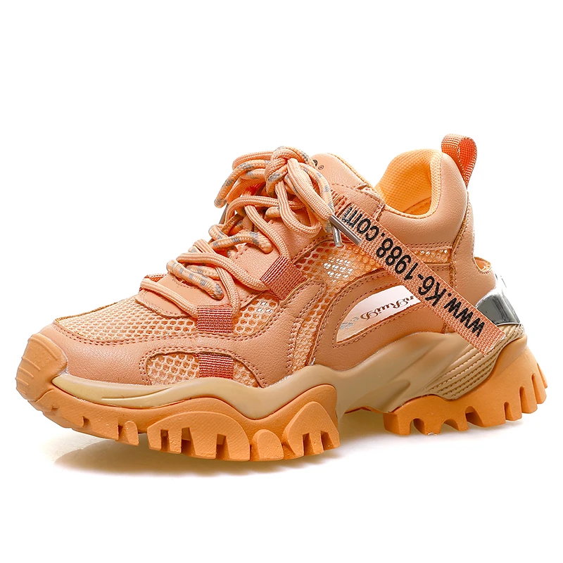 

Женские кроссовки из ПУ кожи, на платформе