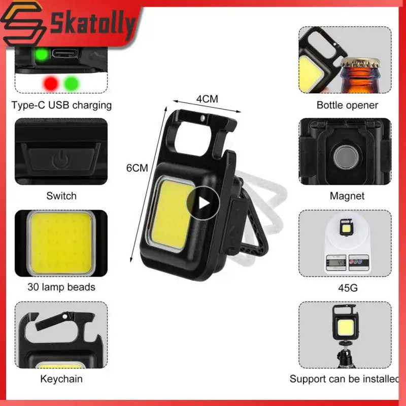 

For Hiking Flashlight Tactical Multitool Home Appliance Outdoor Camping Camping Lantern Genshin Impact Camp Keychain Flashlight