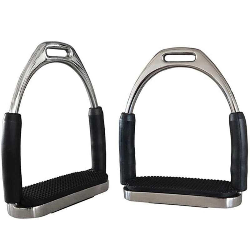 

2 PCS Horse Riding Stirrups With Non-Slip Pads For Horse Riders Lightweight Wide Gauge Non-Slip Equestrian