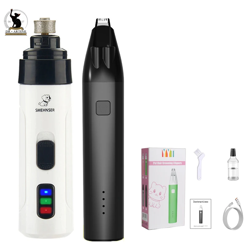 Перезаряжаемые USB-зарядка для собак шлифовальные машины ногтей триммеры стрижки
