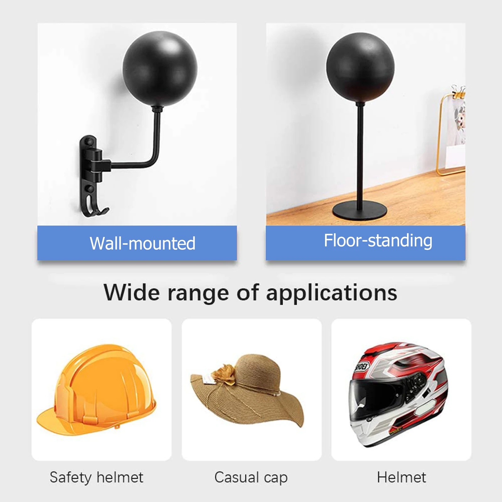 

2pcs Bicycle Motorcycle Helmet Rack Universal for Coats, Caps, Baseballs and Rugby Helmet,Display Rack 180 Degree Rotation Hook