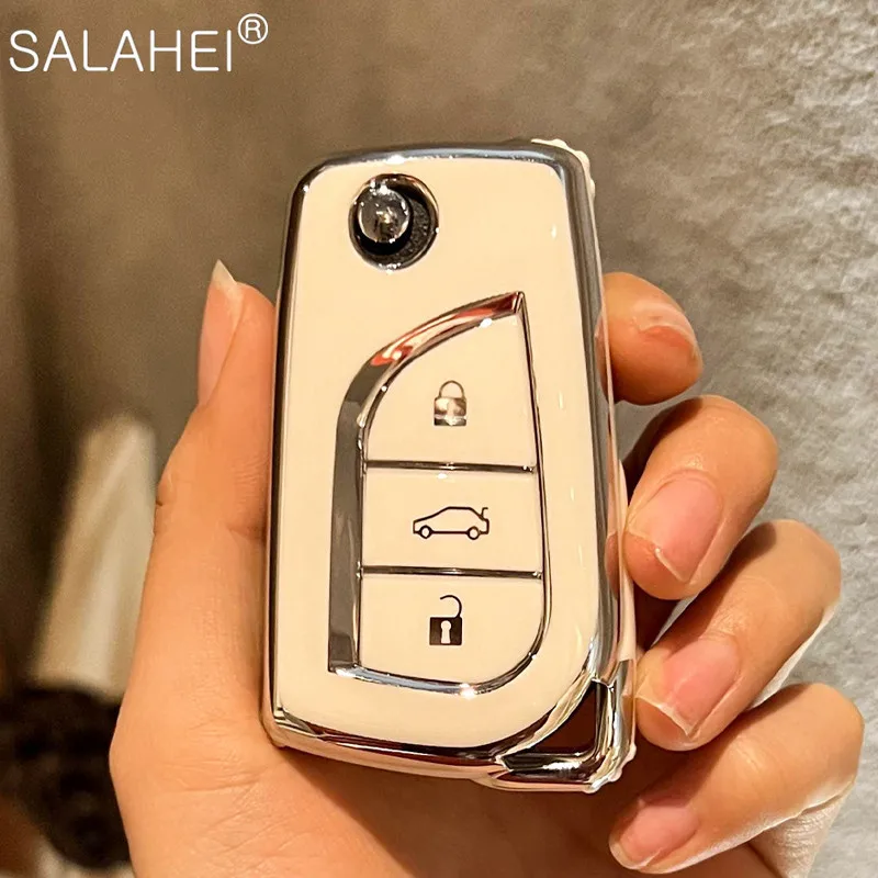 

Чехол для автомобильного смарт-ключа чехол для дистанционного управления для Toyota Hilux, Yaris RAV4 Corolla Avensis Aygo Verso Scion TC Auris, аксессуары для ключей