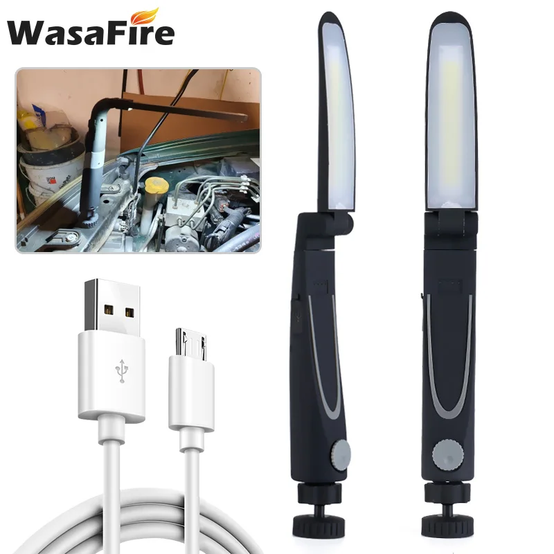 

Free Shipping COB Work Light High Power Rechargeable Led Flashlight Dimmable Workshop Lamp Led Flashlight Powerful Flashlight