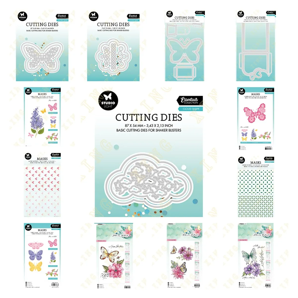 

Hearts Envelope Butterfly Book Box Clear Stamps Metal Cutting Dies Handmade DIY Stencil Embossing Mold Scrapbook Paper Template