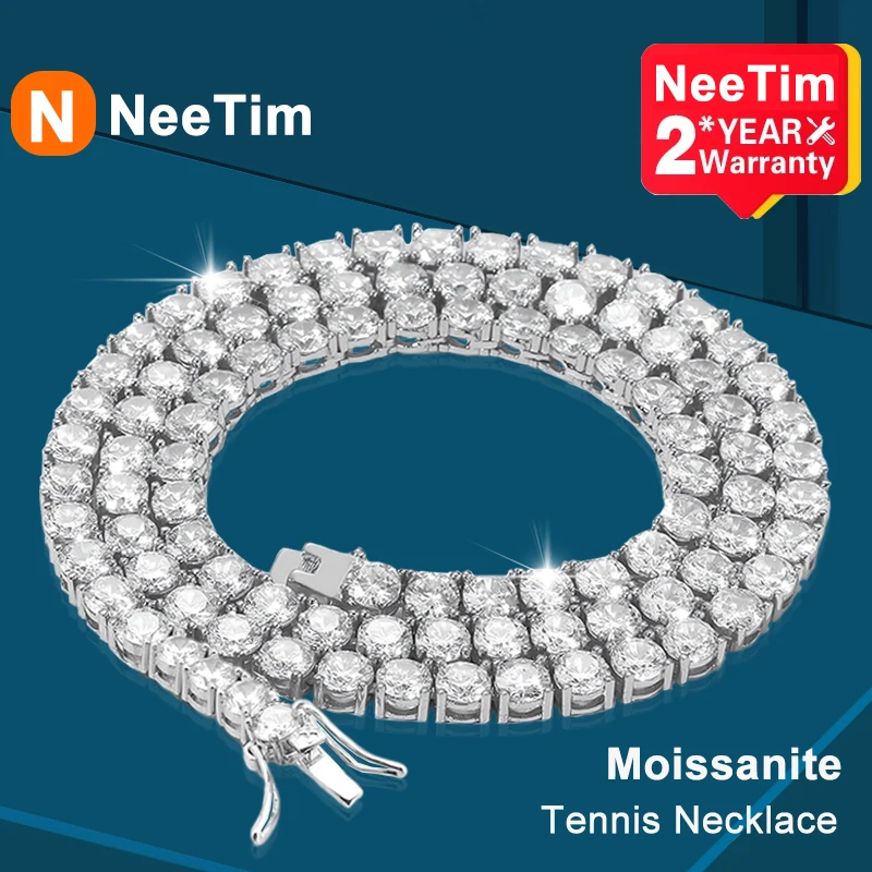 

Ожерелье из серебра 925 пробы с муассанитом и бриллиантом